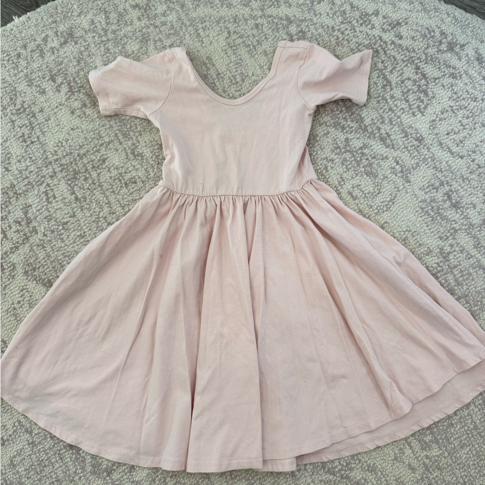 Alice + Ames The Short Sleeve Ballet Dress in light pink